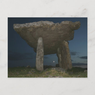 Cartão Postal Poulnabrone Dolmen à noite