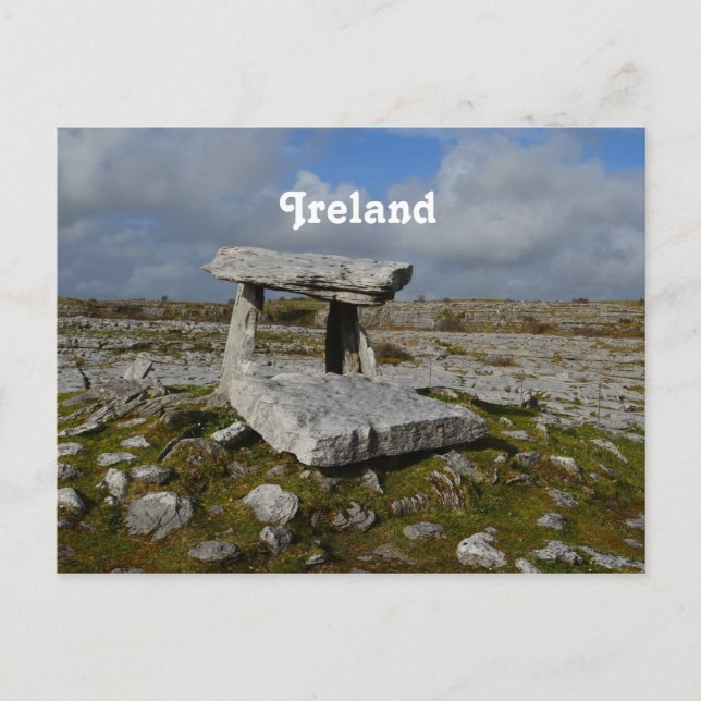 Cartão Postal Poulnabrone Tomb (Frente)