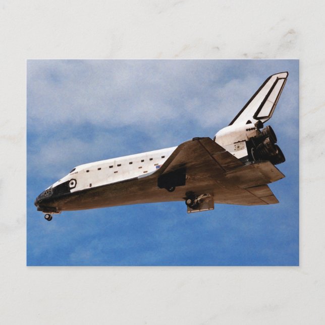Cartão Postal Pouso do Ônibus Espacial da NASA Atlantis STS-30 (Frente)