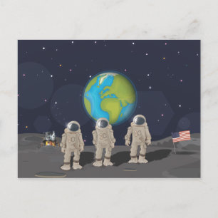 Cartão Postal Pousos na Lua