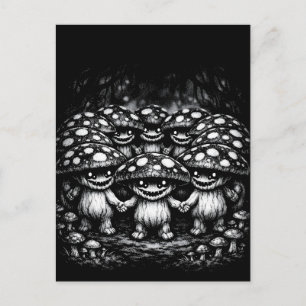 Cartão Postal Povo Fungo • Criaturas da Floresta por BurnsInHel
