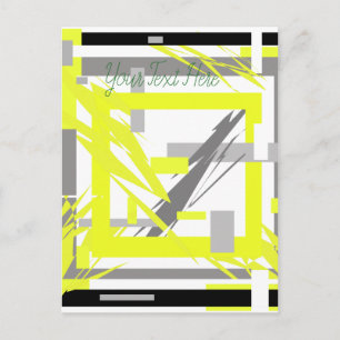 Cartão Postal Power Energy Abstrato Art