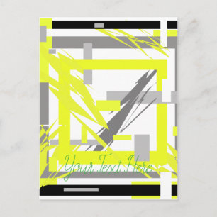 Cartão Postal Power Energy Abstrato Art