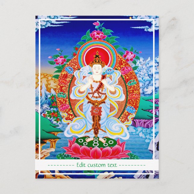 Cartão Postal Prabhutaratna Buddha oriental Legal Padmakumara (Frente)