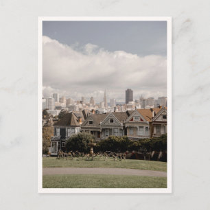 Cartão Postal Praça Alamo San Francisco Casas Painted Ladies