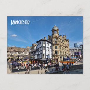 Cartão Postal Praça da Bolsa de Manchester
