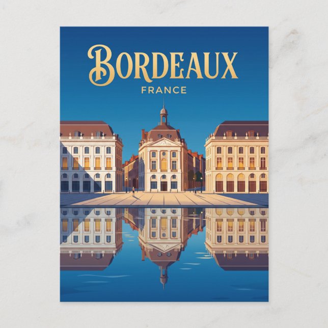 Cartão Postal Praça da Bolsa França (Frente)