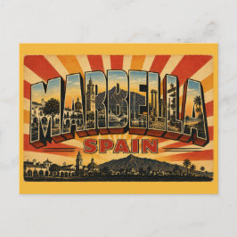 Cartão Postal Praça da Laranjeira Marbella Espanha
