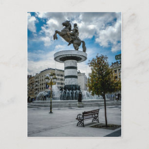 Cartão Postal Praça da Macedônia, Skopje