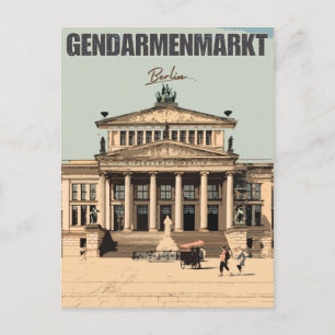 Cartão Postal Praça de Gendarmenmarkt Berlin - Konzerthaus