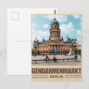 Cartão Postal Praça de Gendarmenmarkt Berlin - Konzerthaus