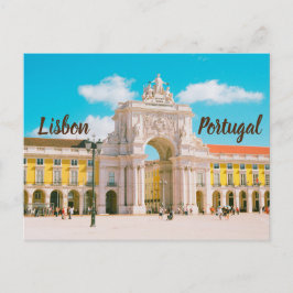 Cartão Postal Praça do Comércio Lisboa Portugal