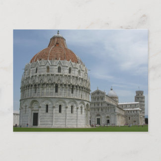 Cartão Postal Praça do Duomo em Pisa, Toscana, Itália