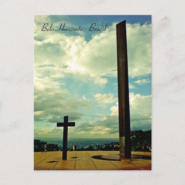 Cartão Postal Praça do papa, Belo Horizonte, Brasil (Frente)