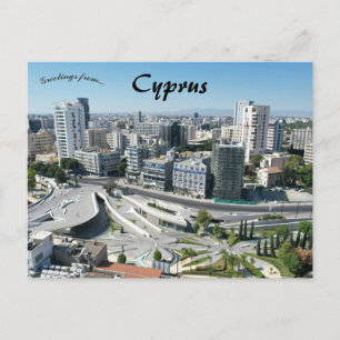 Cartão Postal Praça Eleftheria em Nicósia Chipre