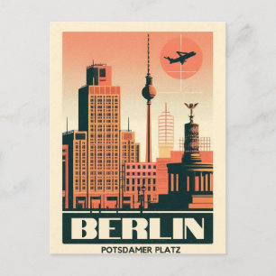 Cartão Postal Praça Gendarmenmarkt Berlin - praça potsdamer