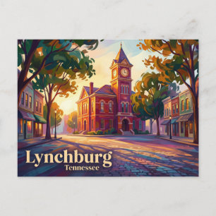 Cartão Postal Praça Histórica de Lynchburg EUA