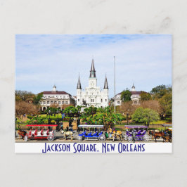 Cartão Postal Praça Jackson em Nova Orleans, Louisiana