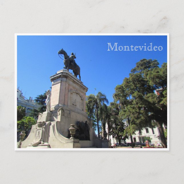 Cartão Postal praça liberdade montevideo (Frente)