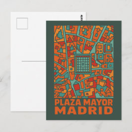 Cartão Postal Praça Maior de Madrid
