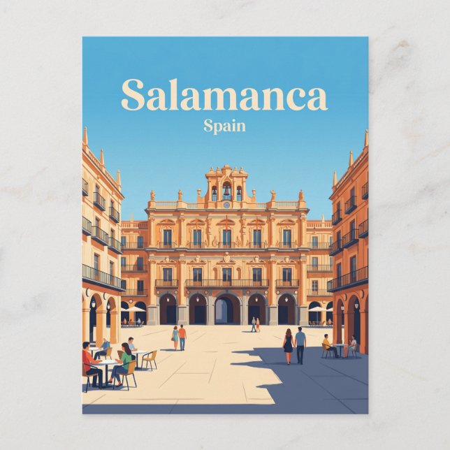 Cartão Postal Praça Maior Espanha (Frente)