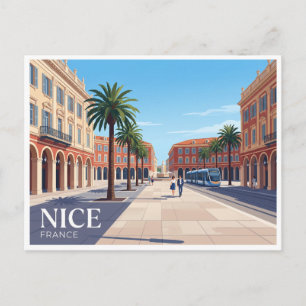Cartão Postal Praça Masséna Nice França