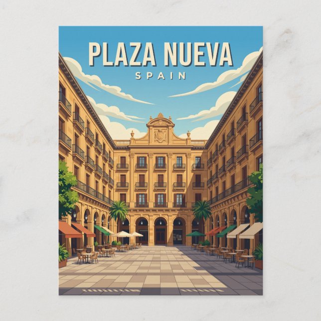 Cartão Postal Praça Nova Espanha (Frente)