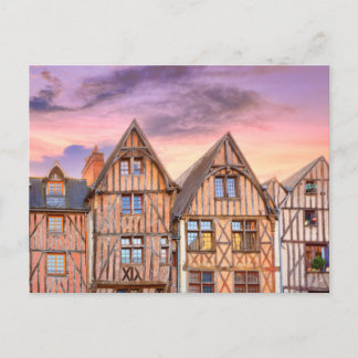 Cartão Postal Praça Plumereau em Tours, França