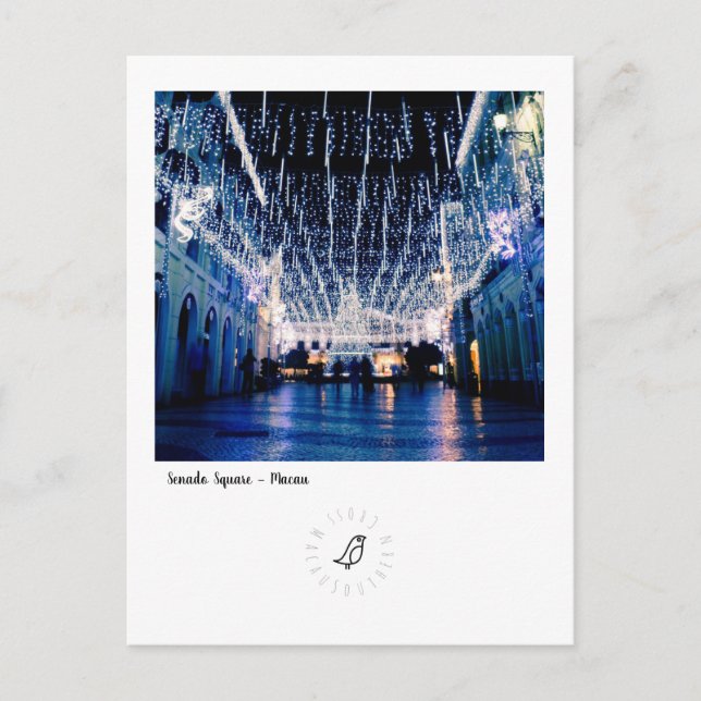 Cartão Postal Praça Senado no Natal (Frente)