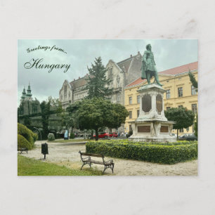 Cartão Postal Praça Széchenyi em Sopron Hungria