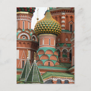 Cartão Postal Praça Vermelha em Moscou, Rússia. Fotografada em u