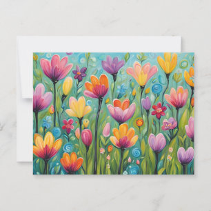 Cartão Postal Prado de Flores Caprichosas Florindo Flores Silves
