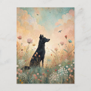 Cartão Postal Prado de Flores Silvestres do Cão Preto