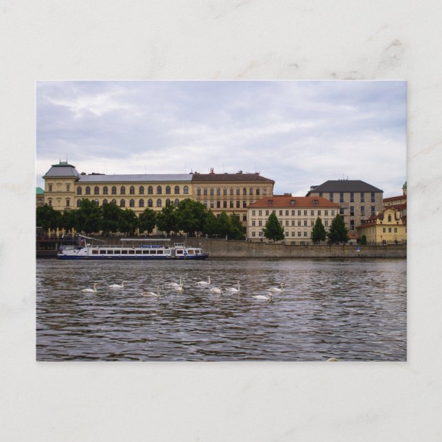Cartão Postal Praga Cityscape (Frente)