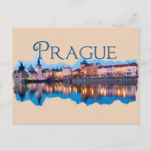 Cartão Postal Praga: Evening Skyline