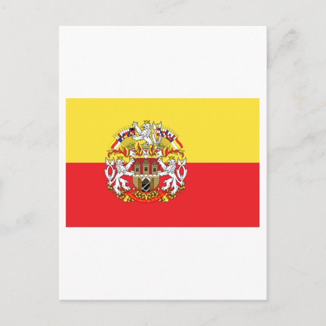 Cartão Postal Praga Flag (Frente)