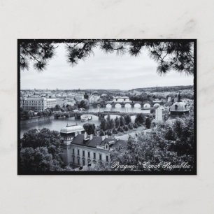 Cartão Postal Praga - Ponte, Vltava River Panorama, República Ch
