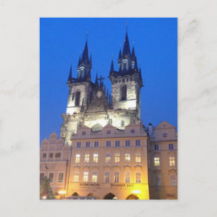 Cartão Postal Praga por Noite