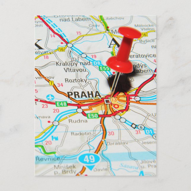 Cartão Postal Praga, Praha, República Checa (Frente)