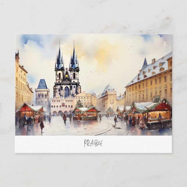 Cartão Postal Praga, República Checa (Frente)