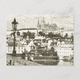 Cartão Postal Praga, república checa