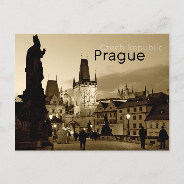 Cartão Postal Praga, República Checa (Frente)