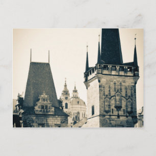 Cartão Postal Praga, República Checa - Porta Torre Charles Brid