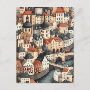 Cartão Postal Praga República Checa Viagem