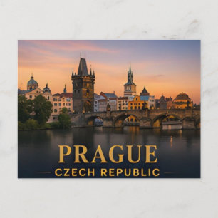 Cartão Postal Praga República Tcheca Destino de Viagem Histórico