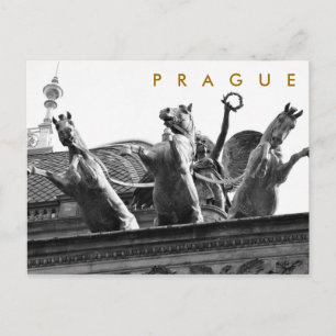 Cartão Postal Praga - Teatro Nacional