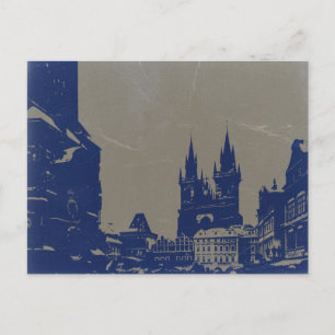 CARTÃO POSTAL PRAGA VELHA PRAÇA DA CIDADE