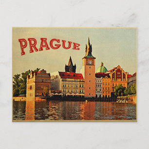 Cartão Postal Praga Viagem Vintage