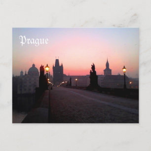 Cartão Postal Prague Charles Bridge