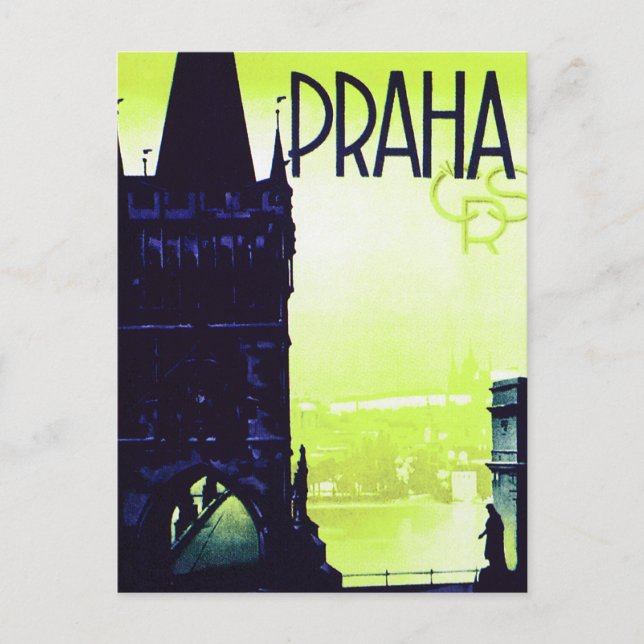 Cartão Postal Praha (Frente)